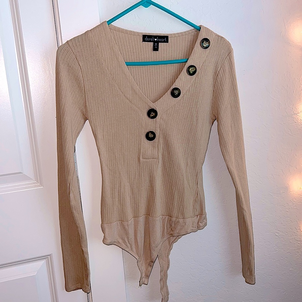 A juniors medium long sleeve one piece!